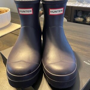 Hunter Dark Blue Waterproof Boots